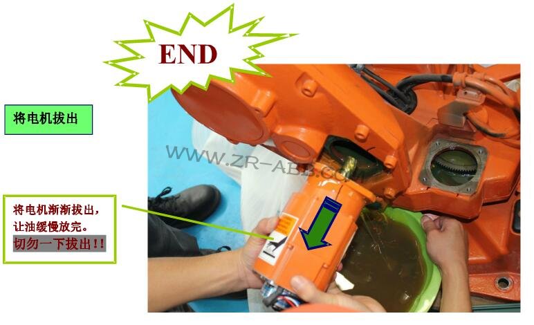 ABB機(jī)器人IRB2400系列伺服電機(jī)軸拆裝步驟流程