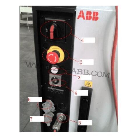 ABB機器人控制器面板與示教器界面布局