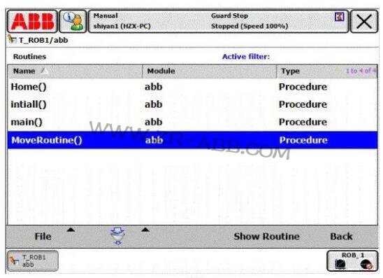 ABB機(jī)器人虛擬示教器系統(tǒng)應(yīng)用與實(shí)踐