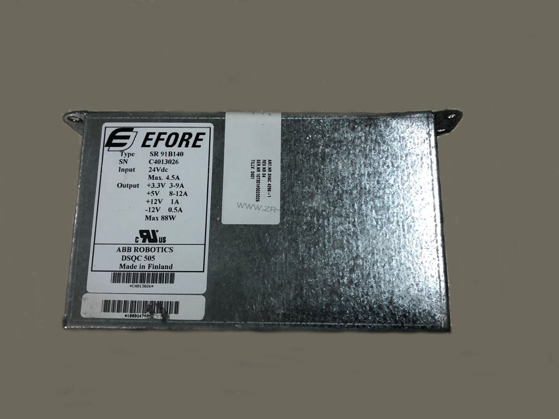 ABB機(jī)器人電源模塊DSQC505 3HAC4296-1無輸出維修